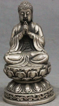 

zmr bronze factory outlets Tibet Silver Tibet Buddhism Silver Pray Sakyamuni Shakyamuni Amitabha Tathagata Buddha Statue