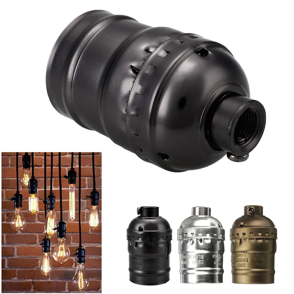 

Aluminum E27 Antique Retro Vintage Edison Lamp LED Light Bulb Holder Socket
