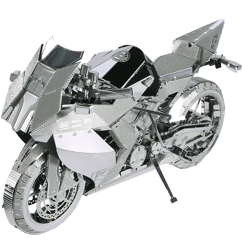 Kopen 3D metalen puzzel Motorfiets Montage metalen Model kit DIY 3D Laser Cut Model puzzel speelgoed gift
