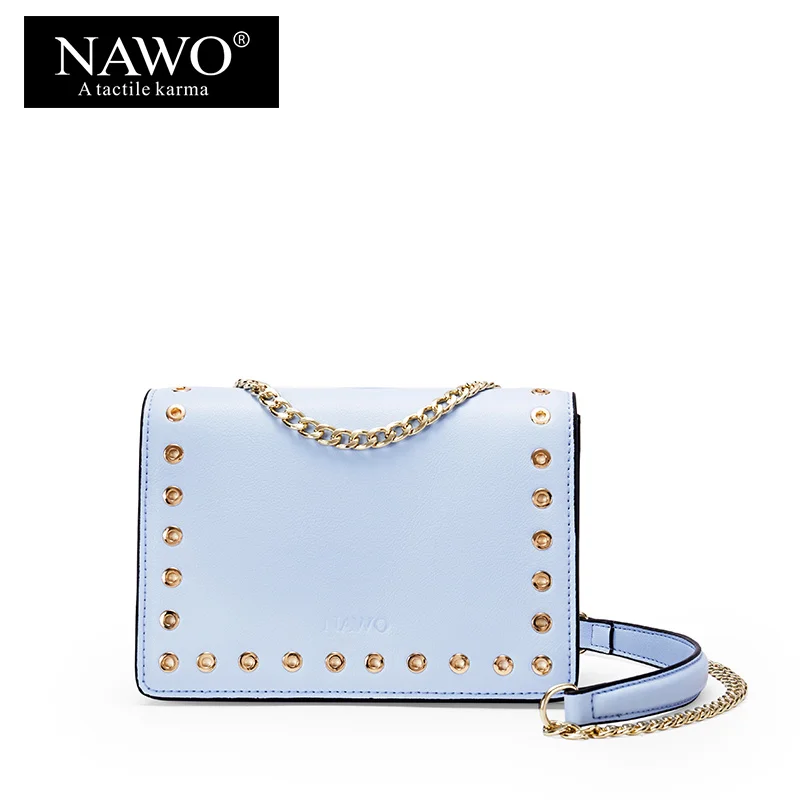 

NAWO Fashion Women Messenger Bags Ladies Small Chain Crossbody Bags Envelope Shoulder Bags Designer Handbag Rivet Women Bag Sac