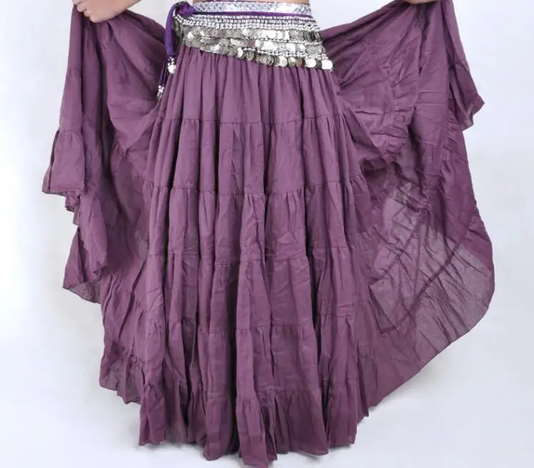 Цыганская плиссированная юбка женская длинная юбка макси в стиле бохо Испания танец живота юбки белый черный красный