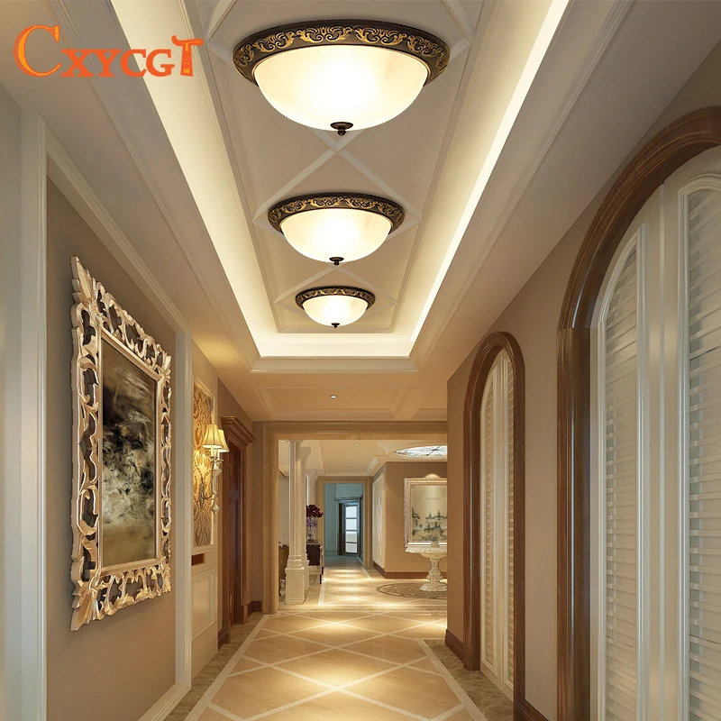 American Vintage Ceiling Lights lamps for Living Room bedroom luminaria
