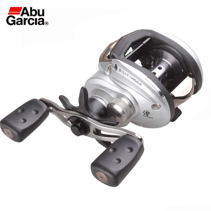 Original Abu Garcia Brand Fishing Reel SILVER MAX3 SMAX3 Left Hand 5+1BB Max Drag 8kg 6.4:1 Bait Casting Reel