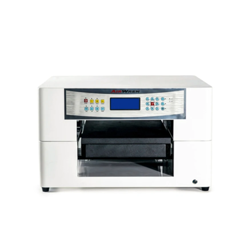 2017 new uv led flatbed printer with pen tray a3 size with water cooling system