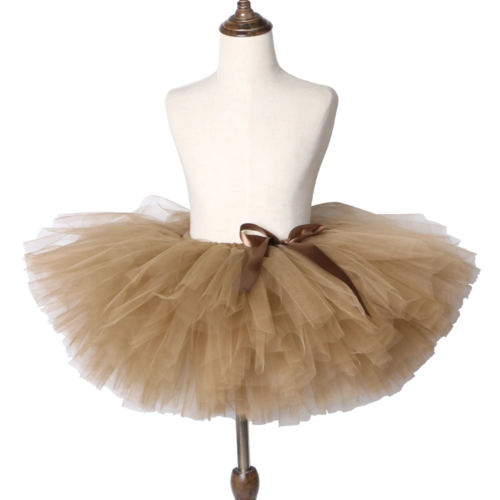 Brown Baby Girl Skirt Tutu for Kids Princess Birthday Party Ballet Dance Skirt Girls Fluffy Pettiskirt Children Girls Tutu Skirt Brown Baby Girl Skirt Tutu for Kids Princess Birthday Party Ballet Dance Skirt Girls Fluffy Pettiskirt Children Girls Tutu Skirt