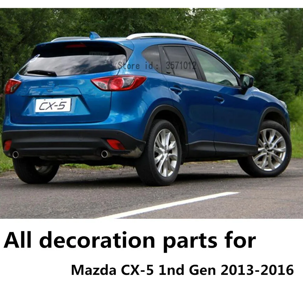 Для Mazda CX-5 CX5 2013 автомобилей детектор ABS chrome Боковая дверь кузова отделкой Придерживайтесь накладка молдинга бампер крышки, часть 4 шт