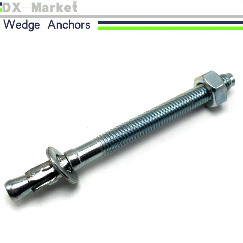 

m8*75 , 10pcs , hammer drive wall anchor , diy through bolt fastener