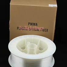 Оргстекло, оптическое волокно свет кабель конец свечение 0,5 мм/6000 м Прозрачная Оптическая волоконная линия для украшения