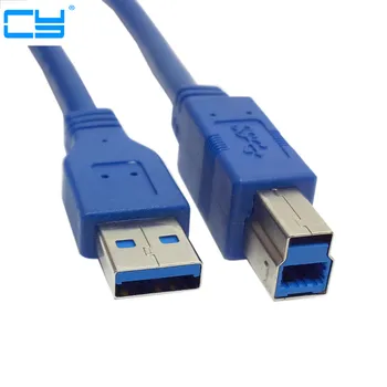 

1PCS New USB 3.0 Standard A Type Male to B Type Male cable 1m For external Hard disk 0.3m 30cm 1ft