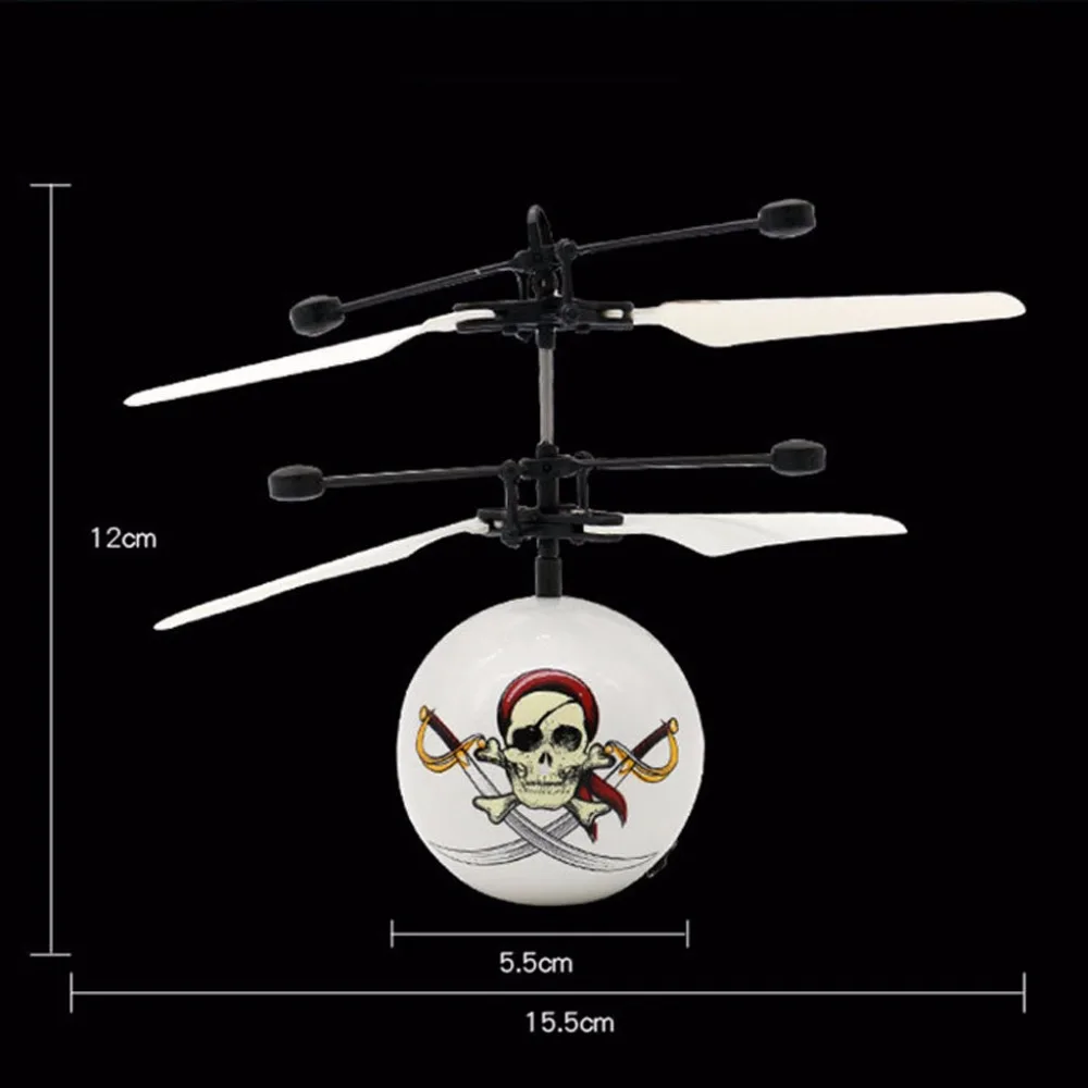 Дети RC летающий шар вертолет игрушки беспилотный шар-Вертолет Встроенный сверкающий светодиодный светильник игрушка для детей Красочные Flyings