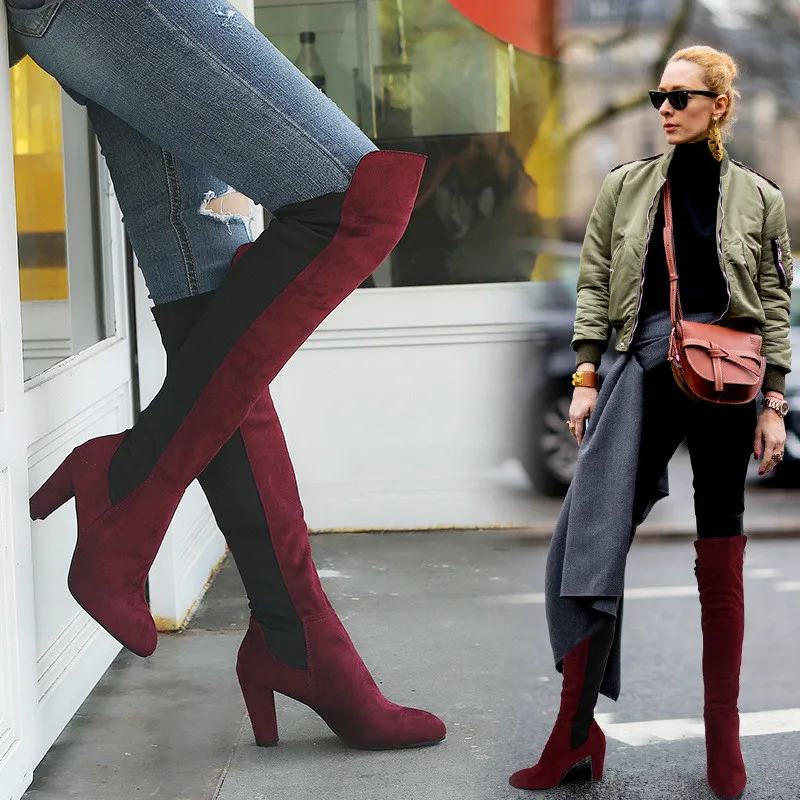 

2019 fashion women's shoes autumn and winter models frosted large size boots 35-42M
