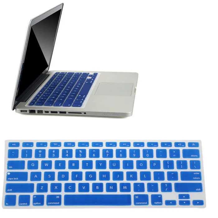 Силиконовый защитный чехол для клавиатуры Apple Macbook Pro MAC 13 15 Air мягкие наклейки на