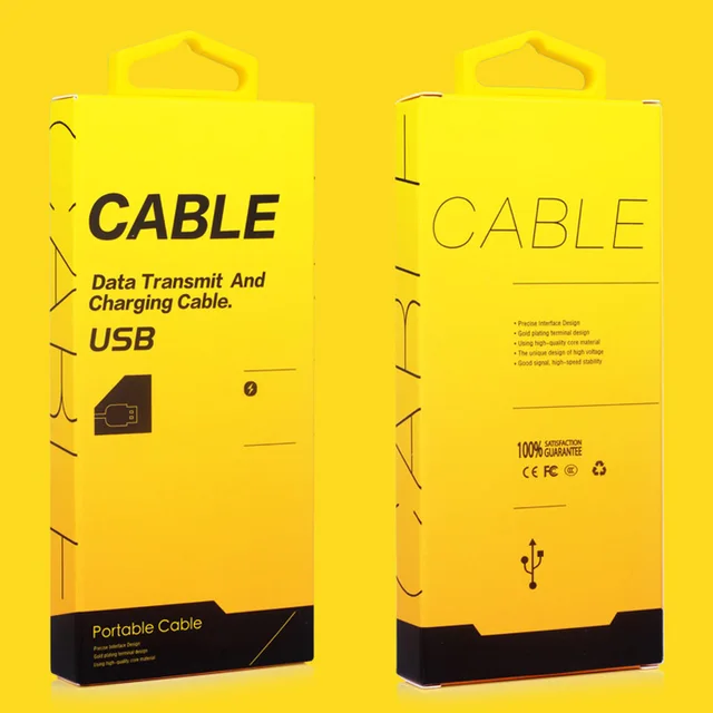 Buy 300pcs/lot High quality Mobile Phone USB Cable Paper Cardboard Packaging