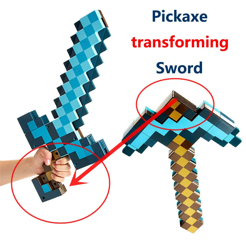 

Weapon Action Figure Toy Mosaic Converted Diamond Brinquedos Plastic Cosplay Toy For Kids