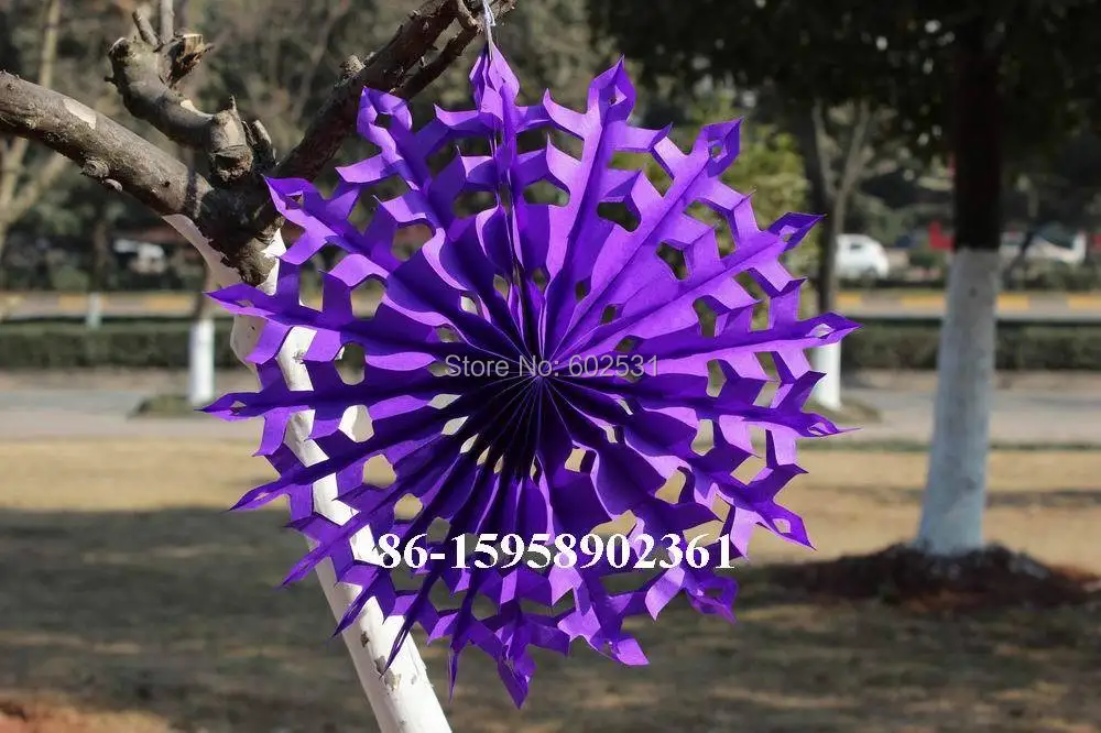 

5pcs/lot 30 cm wedding party decoration kindergarten background hand flowers colorful garland honeycomb cellular Snowflakes fan