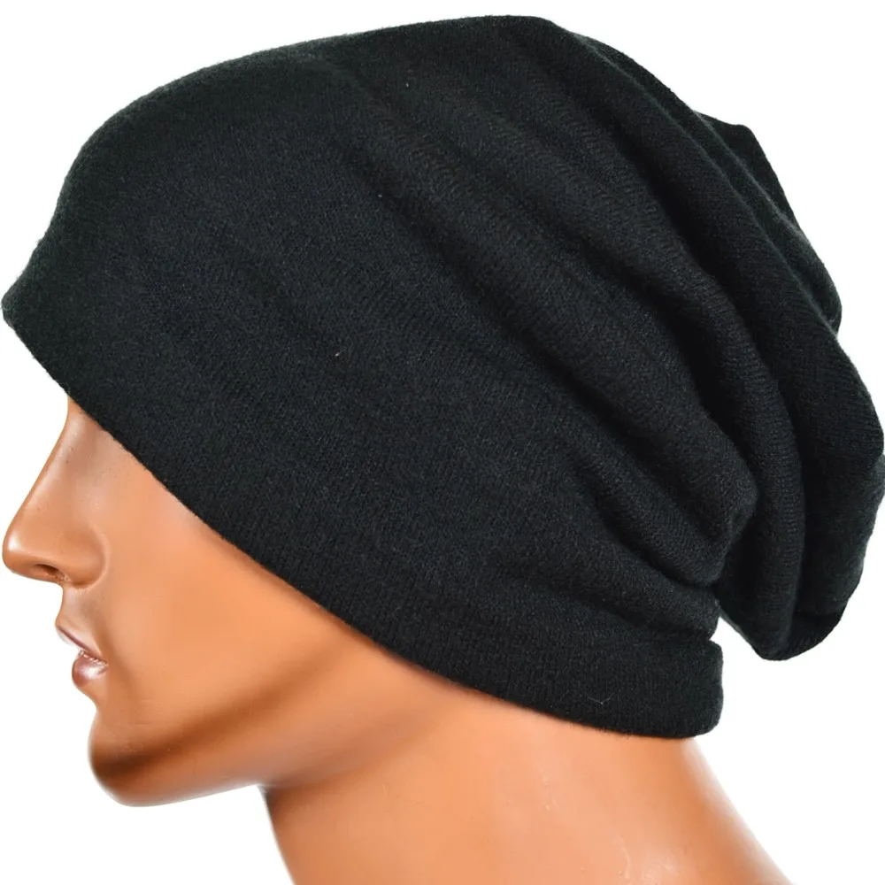 

Mens Jersey Beanie cap Slouchy Skullcap Summer Winter Hat FORBUSITE