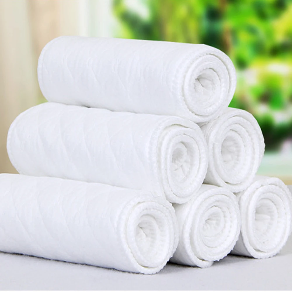 5pcs Pure Cotton Baby Diapers Cloth Washable Diapers Newborn Breathable