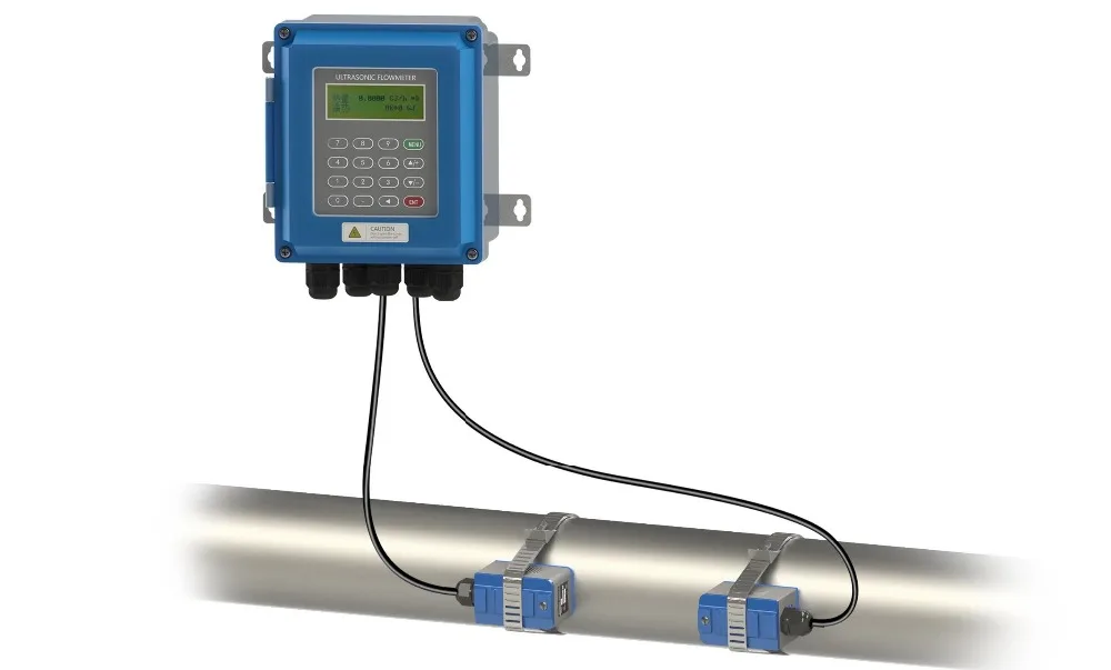 TUF 2000B fixed wall mounted ultrasonic flowmeter, calorimetric