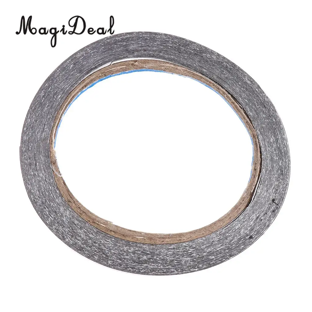 MagiDeal 1 Roll Adhesive Feather Tape Glue Archery Arrow Accessories DIY Black 10M