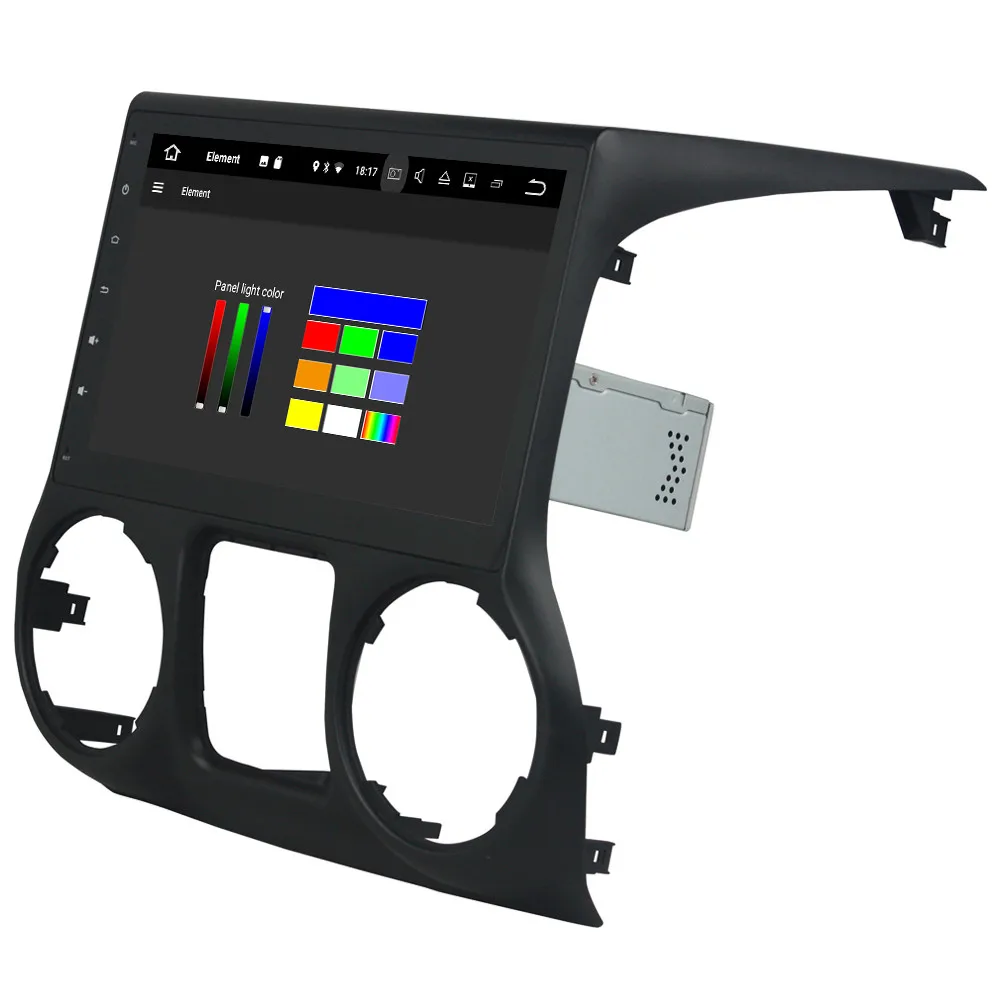 Best KLYDE 10.1" IPS 4G Android 8 7.1 Octa Core 4GB RAM 32GB ROM Car DVD Player Radio For Jeep Wrangler 2011 2012 2013 2014 2015 2016 2