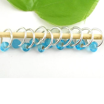 

10 Pieces Glass Lampwork Knitting Stitch Markers 10mm Hot Sale DIY Craft Supplies Home Sewing Helpful Accessories