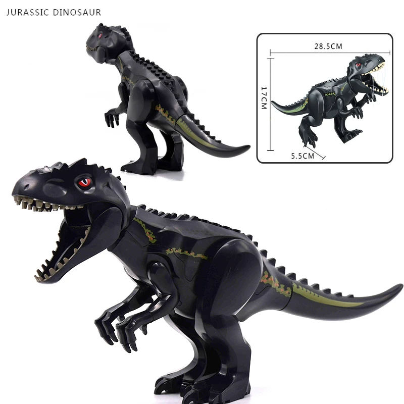 Big Legos Jurassic World Dinosaurs Tyrannosaurus Rex Pterosauria Triceratops Building Blocks Toys For Children Raptor Building