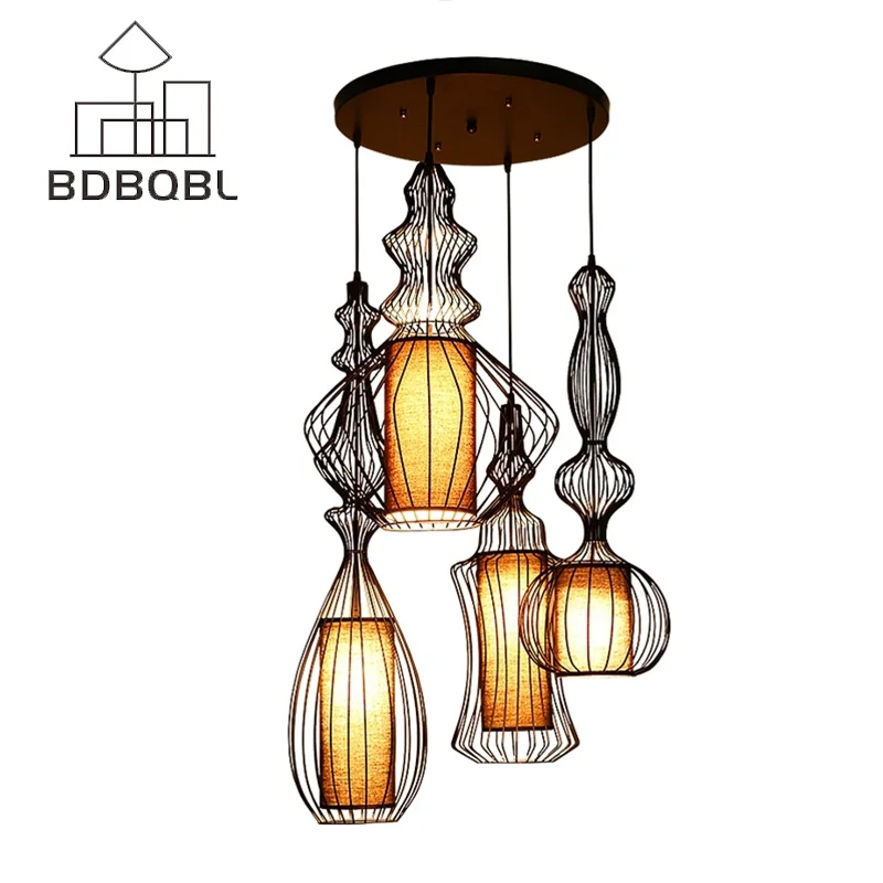 Pingente para Sala de Jantar Luminária de Suspensão Luminária de Iluminação Casa do Vintage Bdbqbl Americano Moderno Luzes Quarto Hanglamp