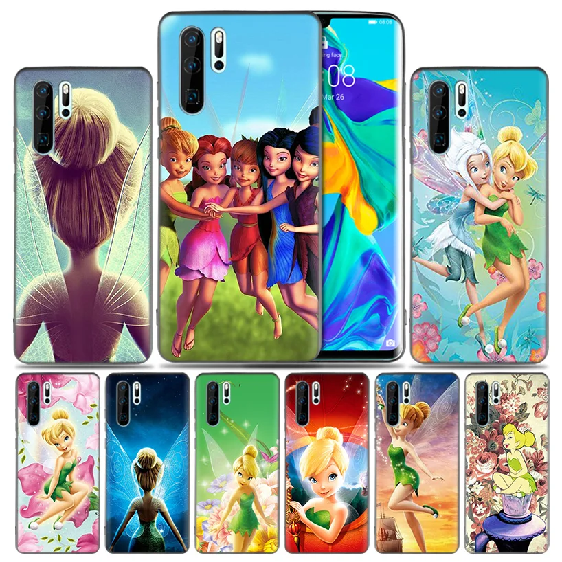 

Fashion Soft Fitted Case For Huawei P30 P20 P10 lite Pro P Smart 2019 + Plus View 20 Nova 4 4E Cover Tinker Bell Tinkerbell