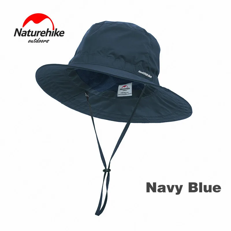 NatureHike рыболовная Кепка s летняя УФ-Защитная походная Кепка Легкая Складная пляжная солнцезащитная Кепка быстросохнущая дышащая походная Кепка для кемпинга - Цвет: Navy Blue