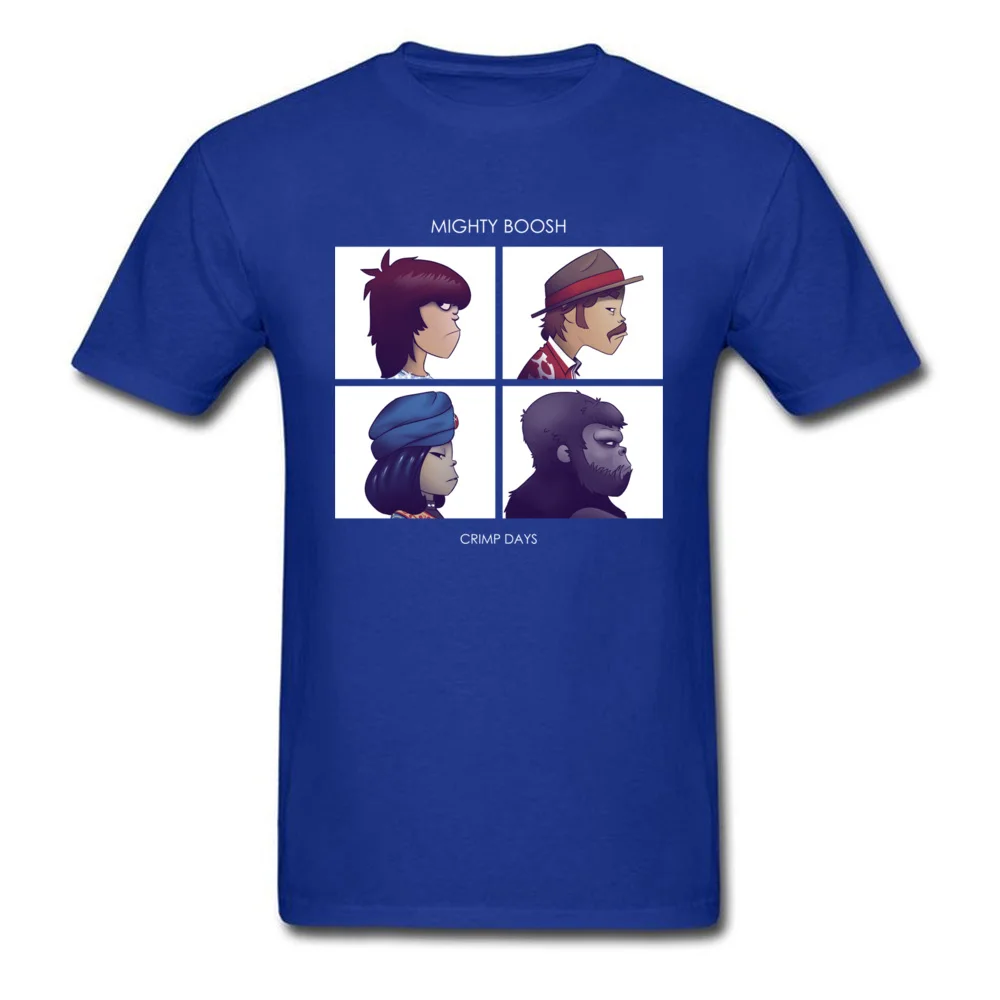 Round Neck crimp days 5725 Pure Cotton Men's T-shirts Print Short Sleeve Tops & Tees Special Street Tee Shirt Top Quality crimp days 5725 blue