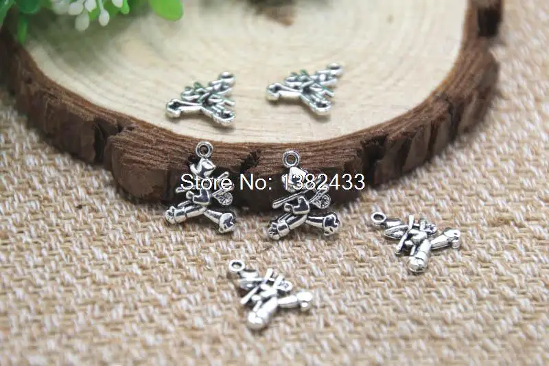 

60pcs farmer charm Antique Tibetan Silver farmer pendants charms 17x9mm