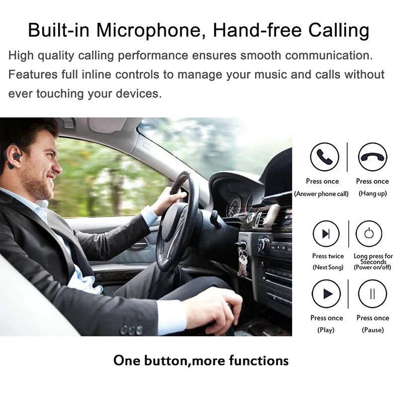 Оригинальные беспроводные наушники XGODY S800 TWS Hi Fi Bluetooth V5.0 стереозвук с микрофоном