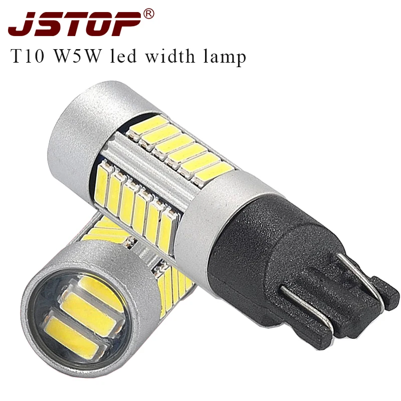 

JSTOP Koleos SUV U6 5 Sedan LED width lamp w5w T10 canbus 12V Signal Light high quality 4014SMD 194 T10 led car External bulbs