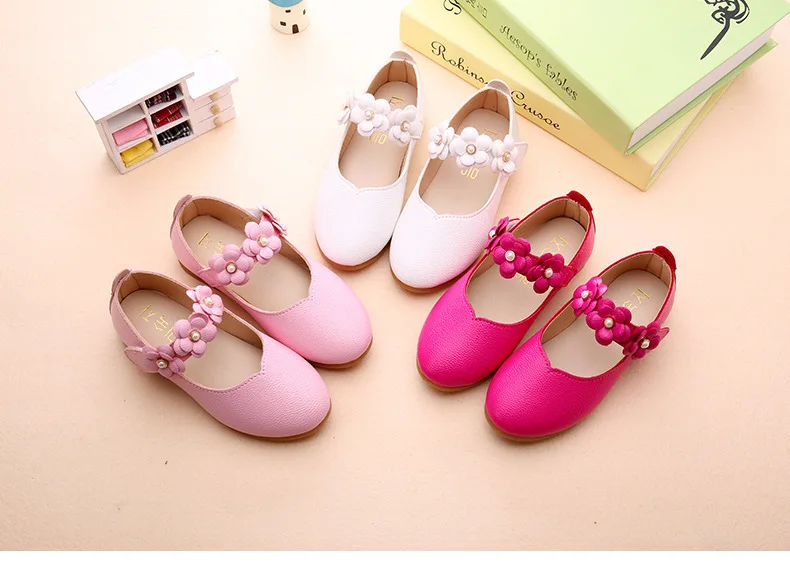 Детская обувь для девочек 2018 Весна мягкая подошва удобная мода цветок обувь для детей для девочек принцесса плоские одежда для малышей