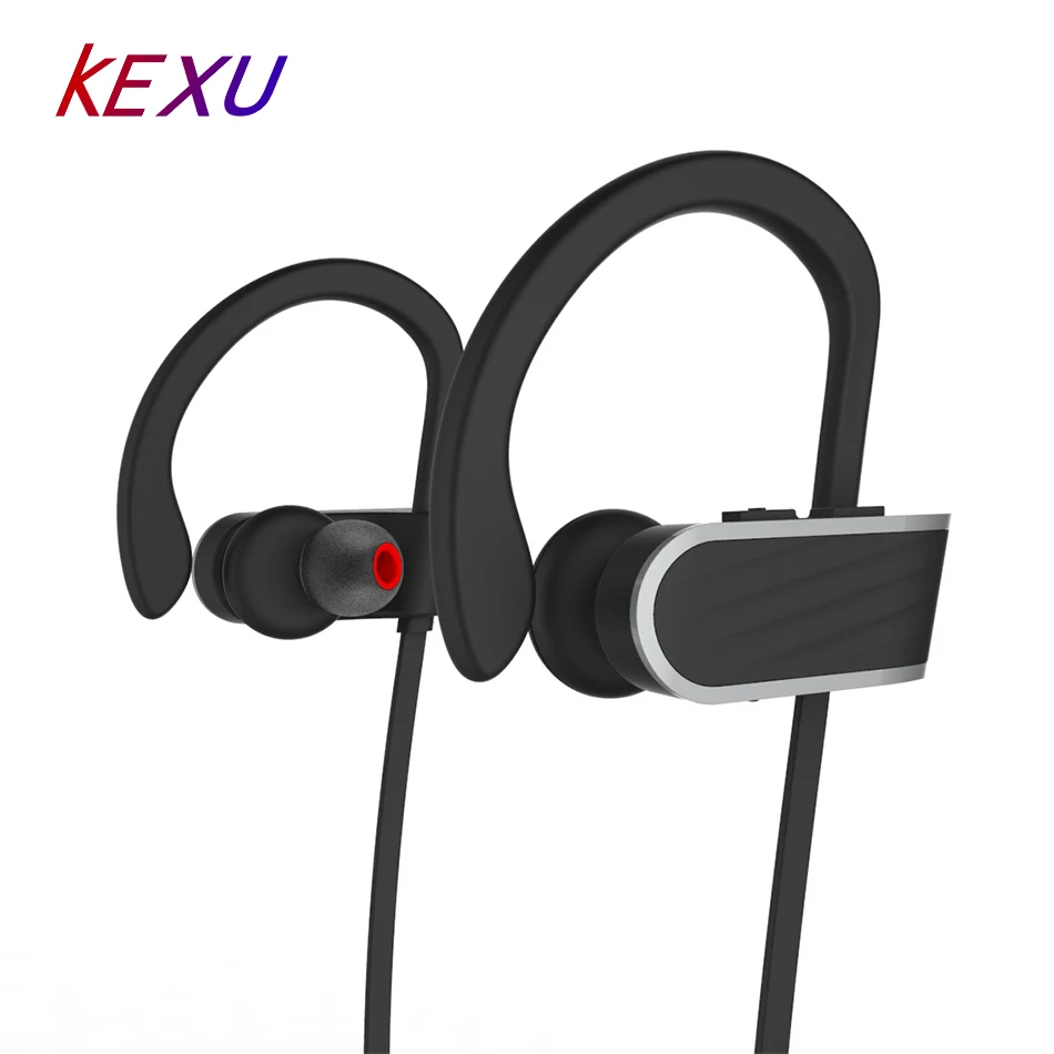 KEXU Wireless Bluetooth Earphone Hifi Stereo Sound Ear Hooks Headset Portable Neckband Sweat-Proof Headsets With Mic | Электроника