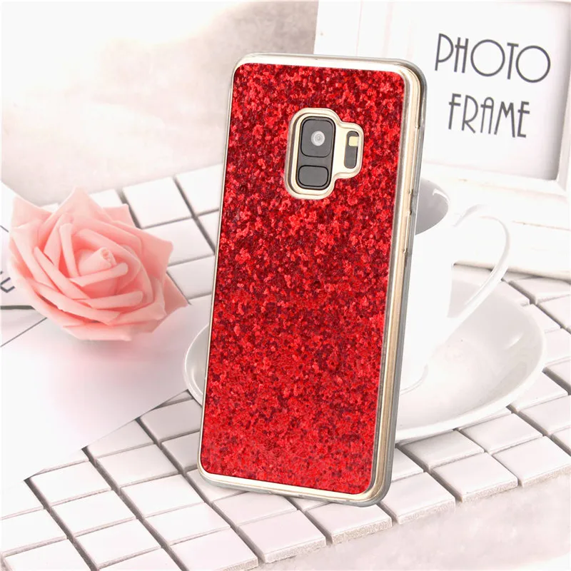 Модный Блестящий чехол с блестками для телефона Samsung Galaxy S5 S6 S7 Edge S8 S9 PIus Grand Prime