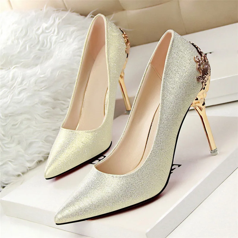 red silver high heels  (16)