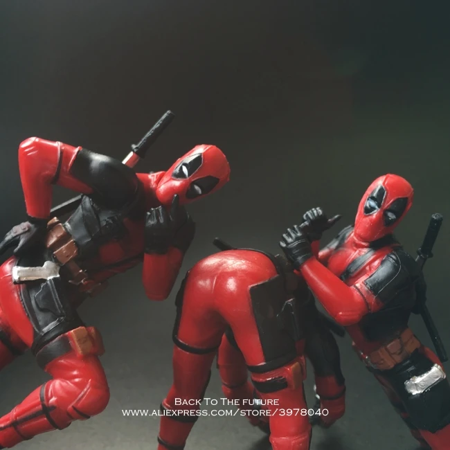 Disney Marvel X-Men 6-8cm Deadpool 2 Action Figure Posture Anime Decoration PVC Collection Figurine Toys model for children gift