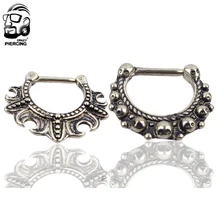 16 г Высокое качество поддельное кольцо для носа Перегородка кликер пирсинг ювелирные изделия вешалка клип на тело ювелирные изделия для женщин/мужчин