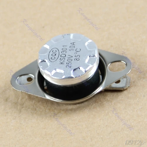 2Pcs 10A 250V KSD301 30°C~160°C Thermostat Temperature Thermal Control Switch RS