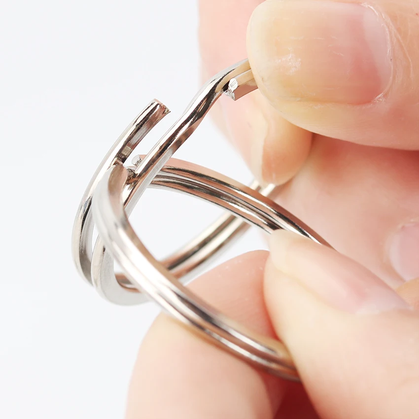 

10PCS Metal Key Holder Split Rings Unisex Keyring Keychain Keyfob Accessories Two Sizes 32MM and 28MM
