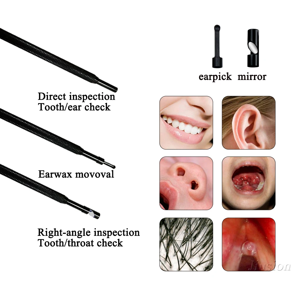 Многофункциональный эндоскоп 3 в 1 инструмент для чистки ушей визуальный наушник с мини-камерой микро видеокамера usb type-C инструмент для чистки ушей