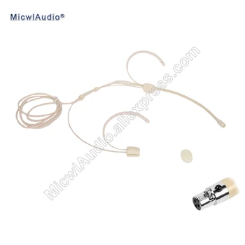 

Pro 3Pin Headset Headworn Condenser Microphone TA3F Omnidirectional for AKG Samson Wireless Transmitter 3A-005