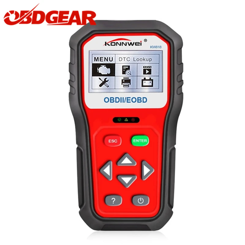 

KONNWEI KW818 OBD2 Auto Diagnostic Scanner CAN Car Code Reader OBD 2 support Multi-Languages Vehicle Engine Diagnostic Scanner