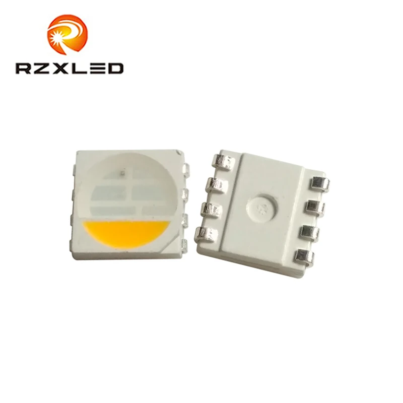 1000 шт./лот PLCC8 20MA 5050RGBW разноцветная красная синяя зеленая теплая белая