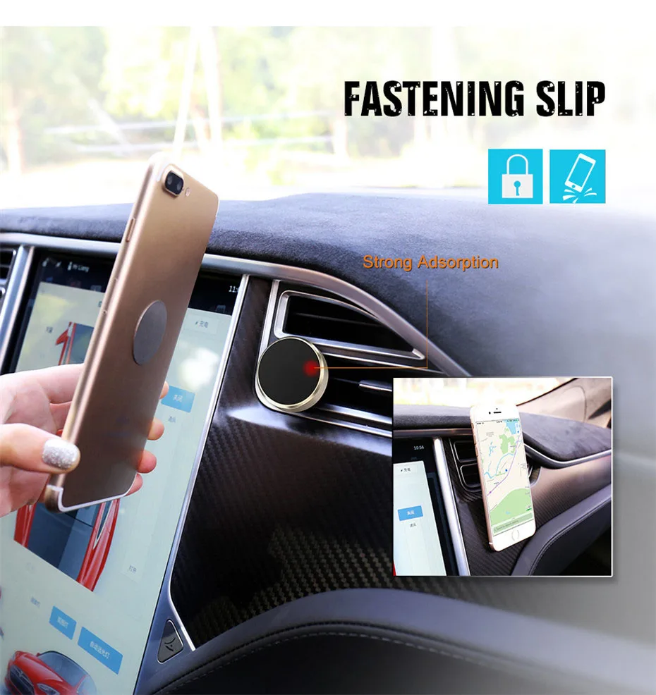 Universal Car Phone Holder Magnetic Air Vent Mount Stand 360 Rotation Mobile Phone Holder (8)