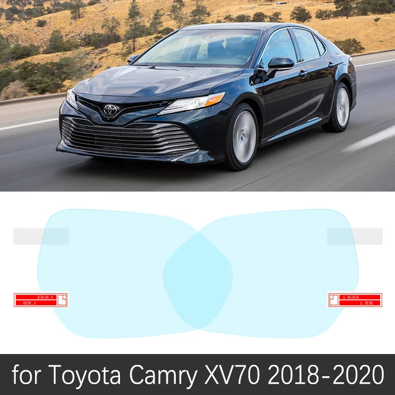 Для Toyota Camry 70 XV70 полное покрытие противотуманная пленка зеркало заднего вида непромокаемые противотуманные пленки чистые автомобильные аксессуары - Название цвета: Camry XV70 18-20