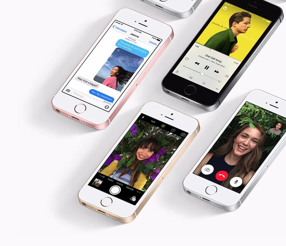 Разблокированный Apple iPhone SE двухъядерный процессор, 2 Гб RAM, 16 ГБ/64 Гб ROM 4 аппарат не привязан к оператору сотовой связи для мобильных телефонов на базе iOS Touch ID чип A9 4," 12.0MP SE чехол для телефона