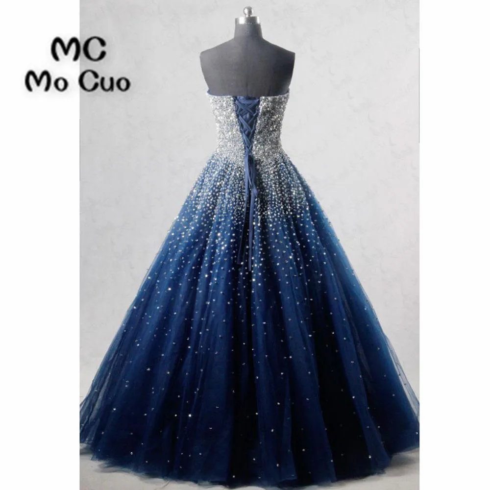 Бальное платье элегантное вечернее платье длинное с бисером милое Тюлевое темно-синее платье для выпускного вечера женское официальное вечернее платье