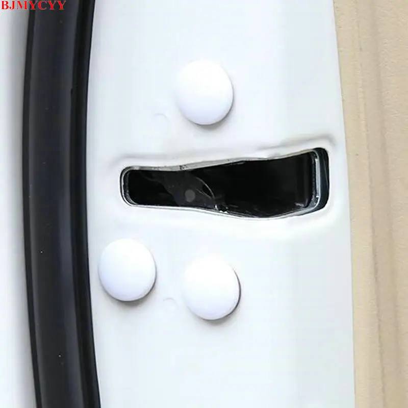 

BJMYCYY 12Pcs Car Styling ABS Car Door Lock Screw Protection Protector Covers Doors For Toyota Camry 2017 2018
